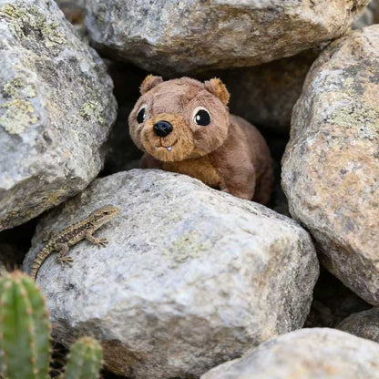 Lulu the screaming hyrax “AWAWA” hyrax plush - with built in sound