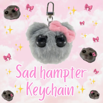 Sad hampter keychain - with built in sound