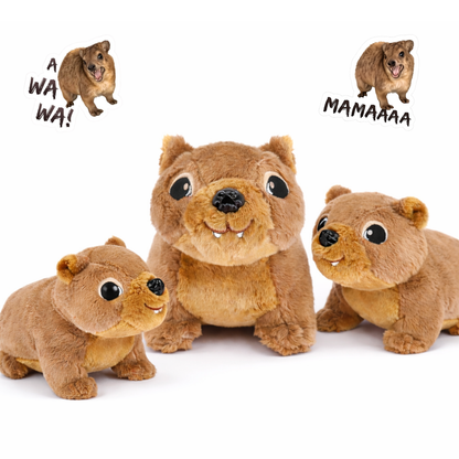 Lulu the screaming hyrax “AWAWA” hyrax plush - with built in sound