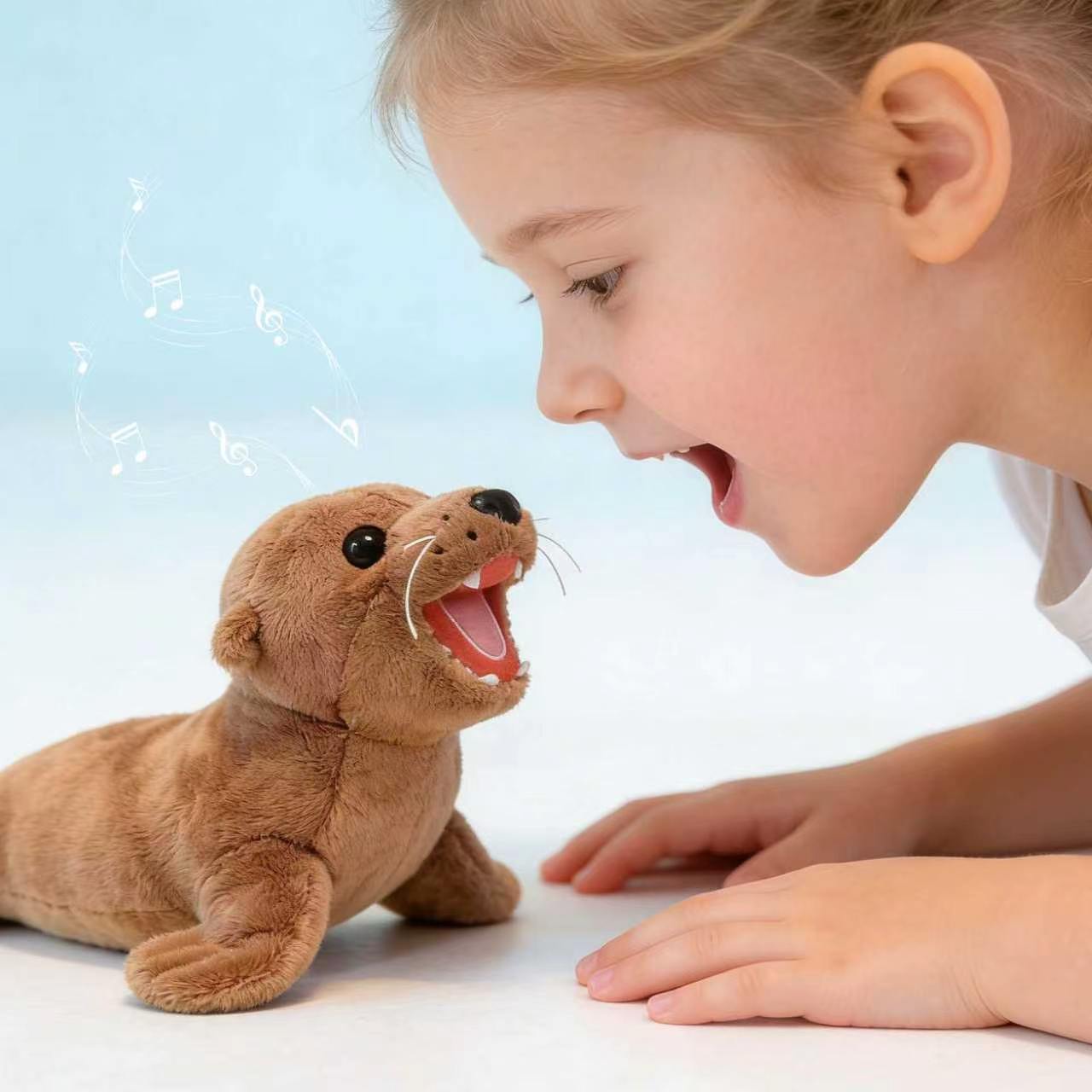 Skippy the silly sea lion plush - with built in sound!