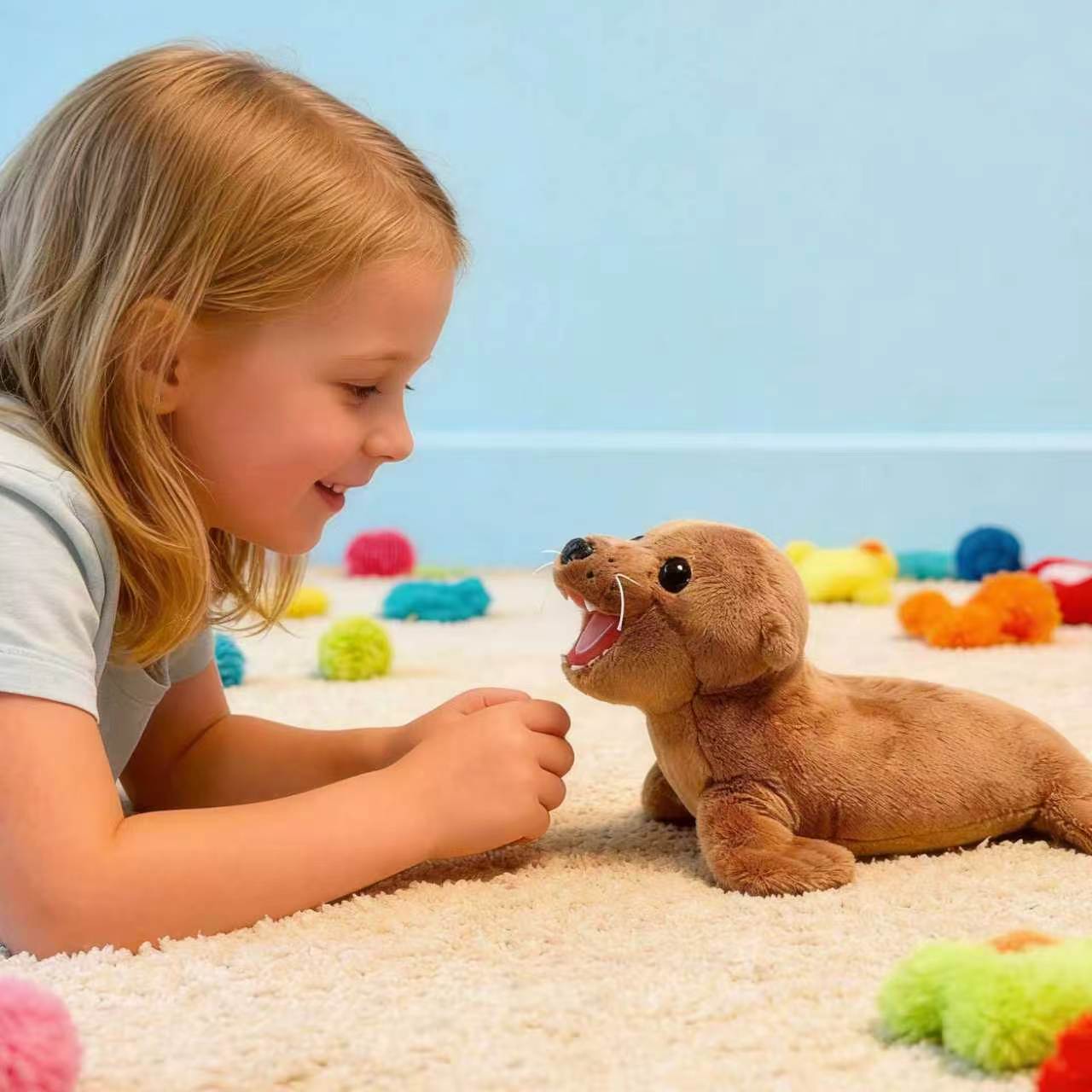 Skippy the silly sea lion plush - with built in sound!