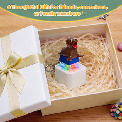 Sea lion clicker toy - with built in sound and lights