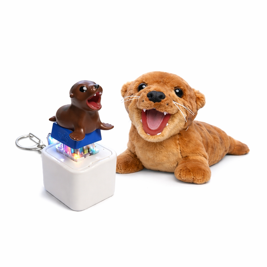 Sea lion bundle - Skippy the sea lion plush toy & clicker toy with built in sound and lights!