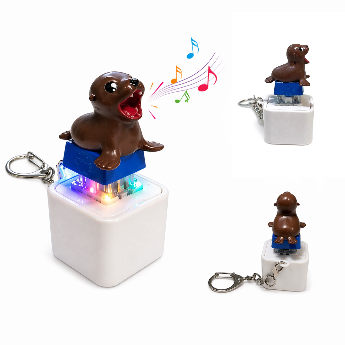 Sea lion clicker toy - with built in sound and lights