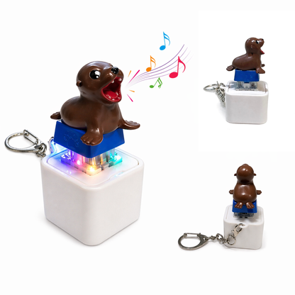 Sea lion clicker toy - with built in sound and lights