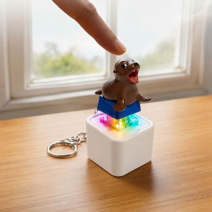 Sea lion clicker toy - with built in sound and lights