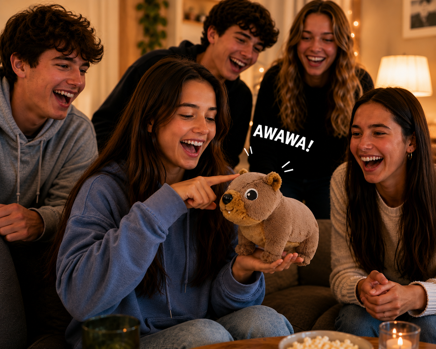 Lulu the screaming hyrax “AWAWA” hyrax plush - with built in sound